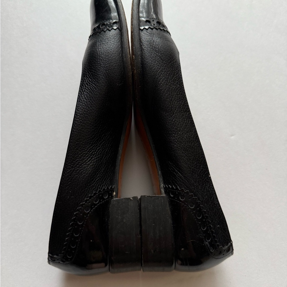 Salvatore Ferragamo Classic Black Women's Block Kitten Heels - Picture 4 of 7